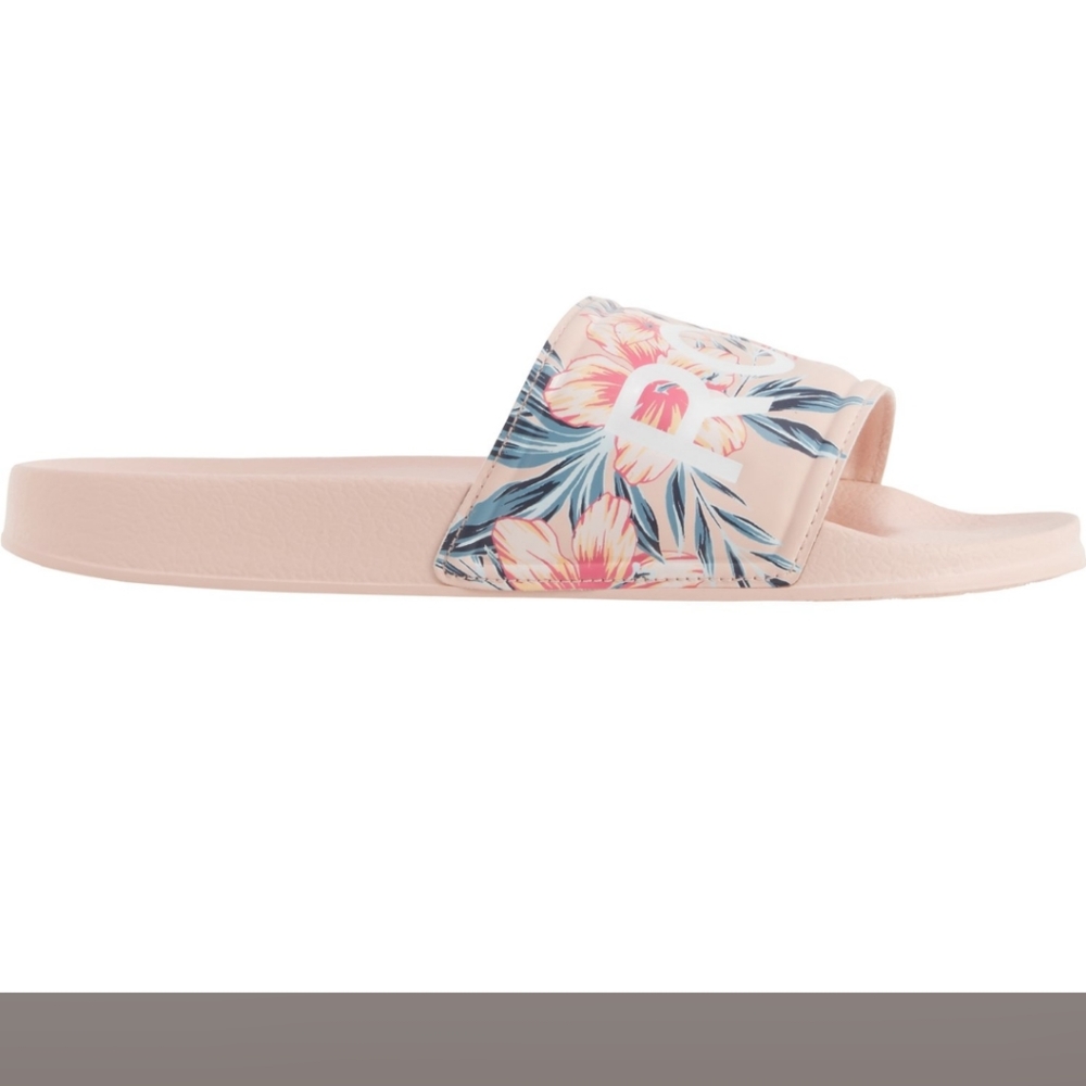 Roxy Slippy RO Floral Sport Slide Sandals (For Girls), Light Pink - Picture 10 of 12
